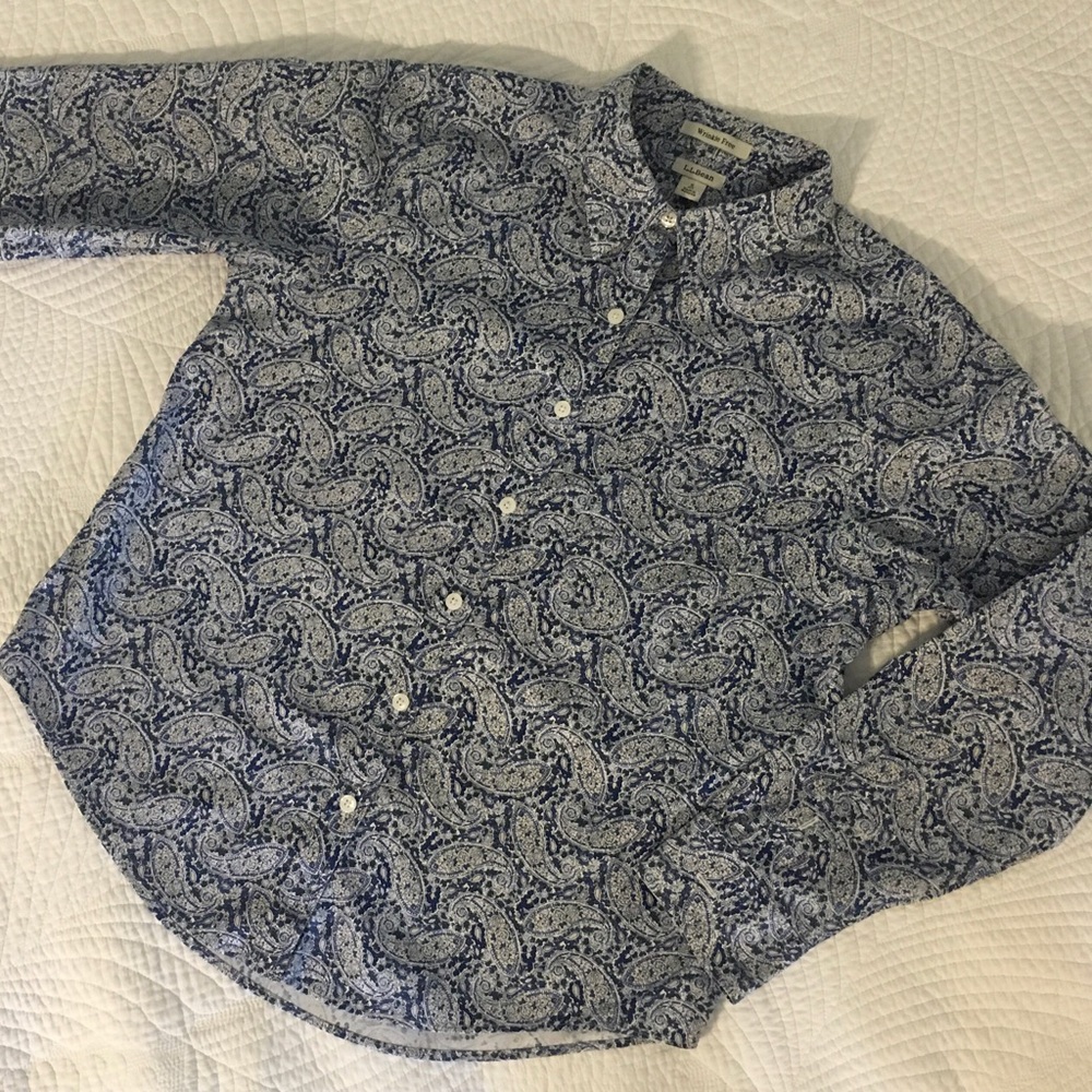 L L Bean Wrinkle Free Button Down